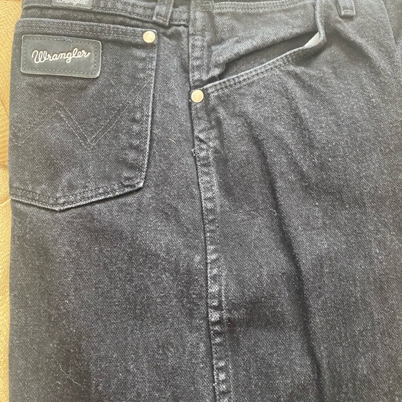 Men's Wrangler® Cowboy Cut® Silver Edition Original Fit Black Jean 13MSEWK EUC - Picture 2 of 4